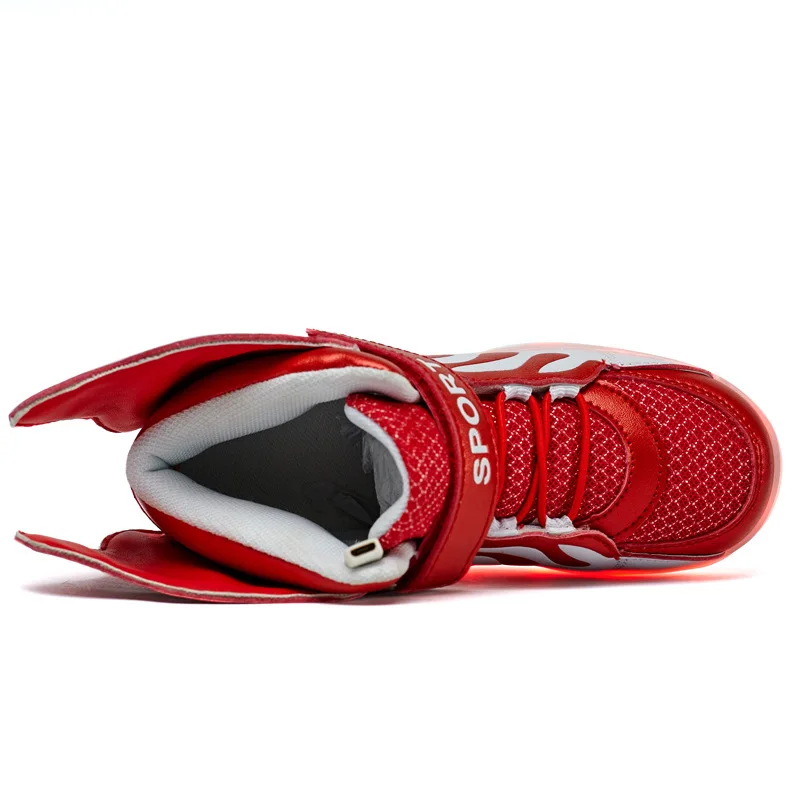 Yeafey Shoe Led Infant Wing Krasovki Luminous Sneakers Shoes Girls Boys Children Glowing Tenis Infantil | Детская одежда и обувь