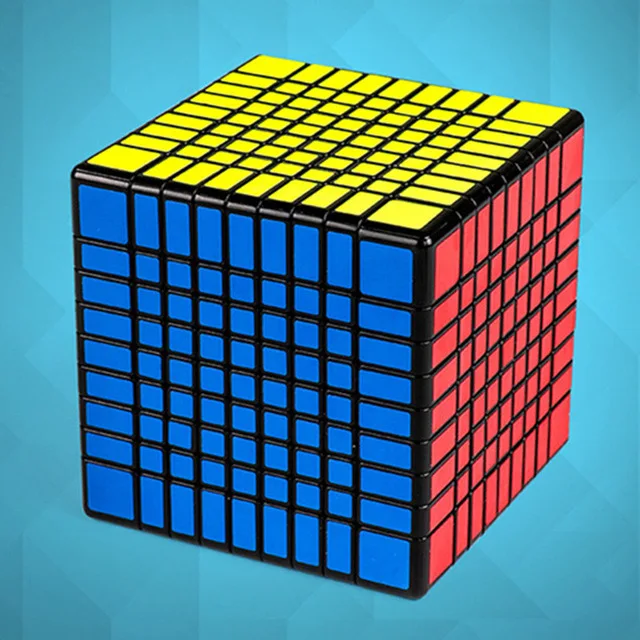 Moyu MF9 9x9 Cube 9 Layers Magic Speed Cube Puzzle 9x9x9 Black Stickerless Neo Cubo Magico 9*9*9 Education Boy Toys For Adults - Цвет: black