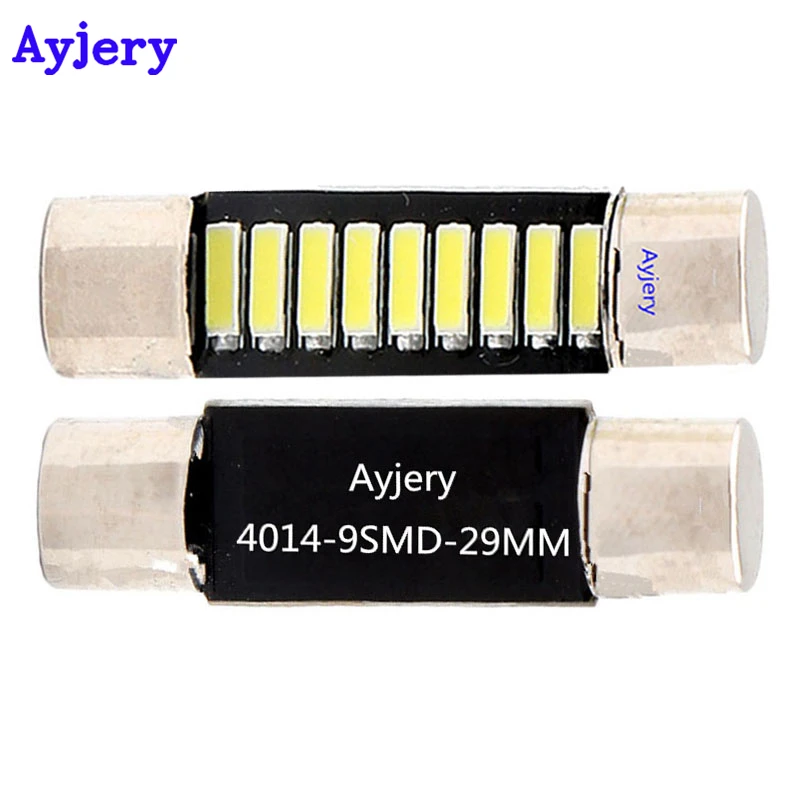 AYJERY! СВЕТОДИОДНЫЕ гирлянды C5W 4014 9 SMD 29 мм 31 4 10 шт.|led interior light|interior light12v led lights |