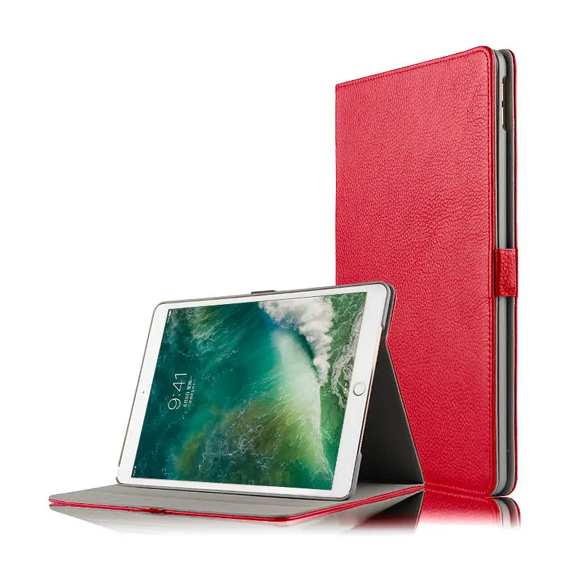 Чехол из воловьей кожи для ipad pro 10,5 дюймов чехлы Защитный протектор из натуральной кожи планшет для Apple ipad Pro 10,5 Чехлы рукав pro 2 - Цвет: red