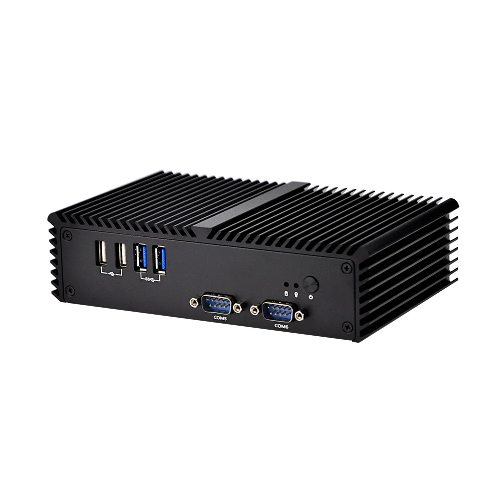 Qotom Мини ПК безвентиляторный Q350P с процессором Core i5 4200U опция RS485 VGA WIFI 3G/4G KIOSK IPC|Мини
