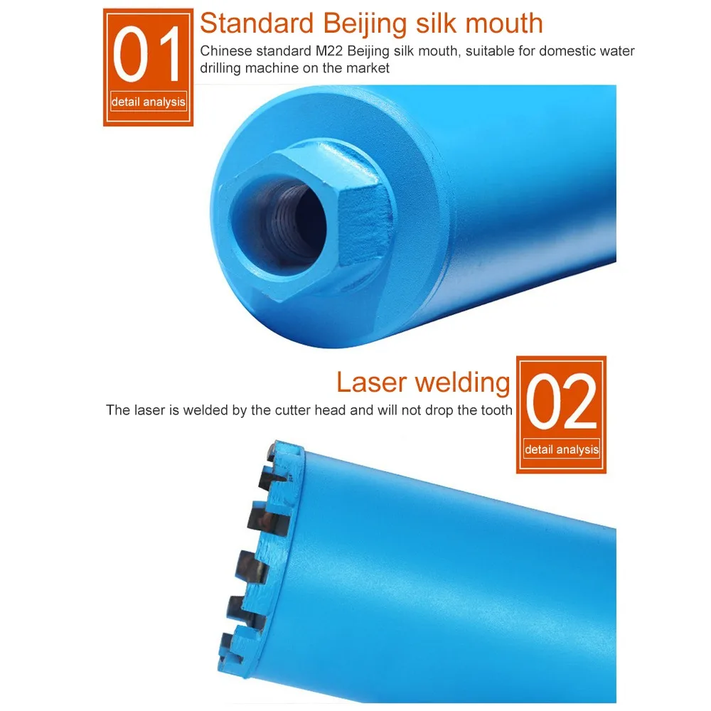 Кольцевая пила M22 длина 400 мм сверло с алмазной короной ядро бит для бетонной