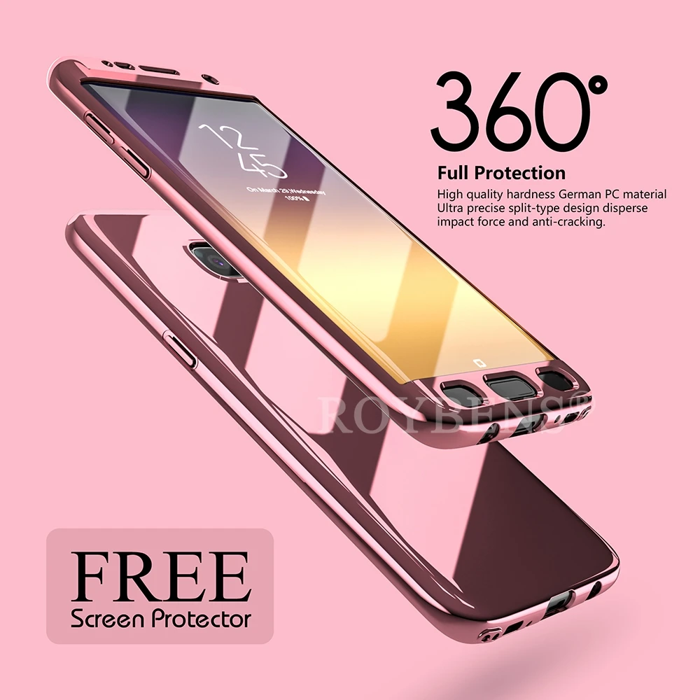 Роскошные Roybens для samsung Galaxy S7 Edge чехол S8 Plus Note 8 S9 плюс 360 градусов зеркало
