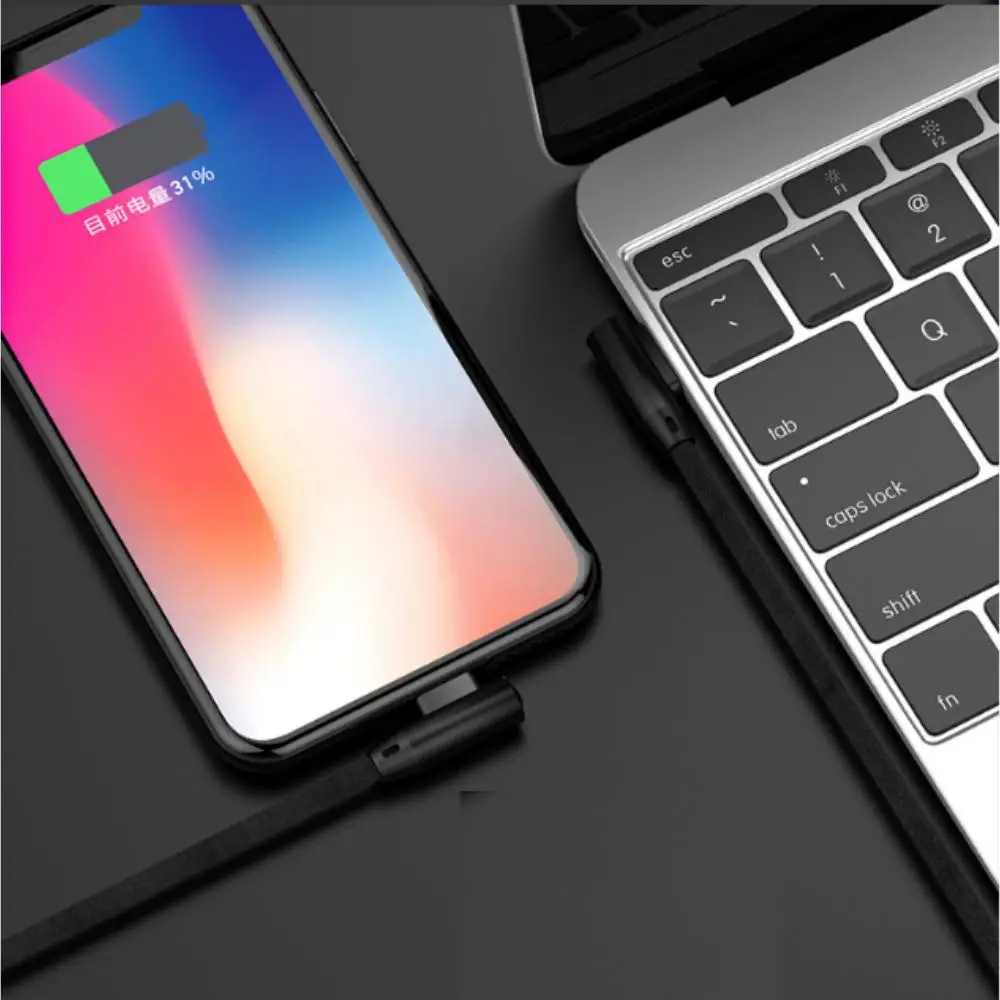 EastVita 2 м Плетеный микро локоть USB кабель для быстрой зарядки сверхмощный зарядный Шнур для Apple Andriod huawei samsung телефонов r20
