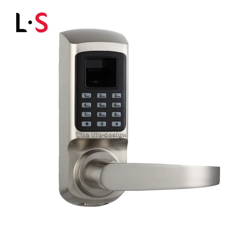 L&ampS Smart Lock Digital Code Door Keypad Password Mechanical Key Fingerprint Single Latch Zinc Alloy SL16-093-2 | Обустройство дома