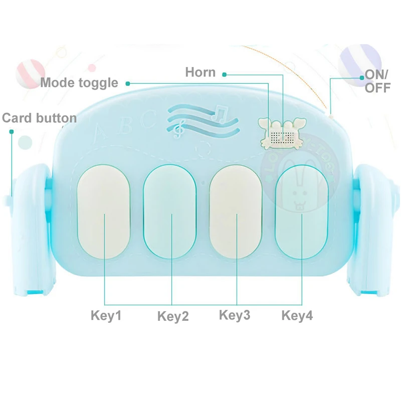 

Baby Play Mat Children's Rug Crawling Pad Kid Developing Playmat Music Infant Carpet Rattle Activity Education Toys For Children