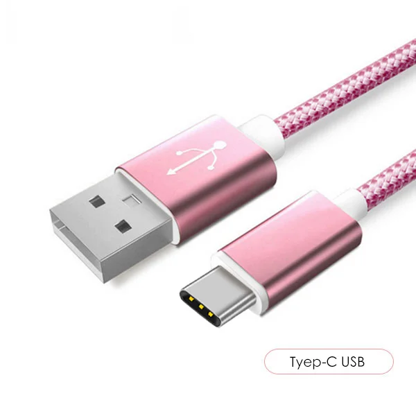 Rose gold Suptec Тип USB c быстрой зарядки Тип USB-C кабель для Samsung S8 Huawei P9 LG G5 Xiaomi 4C onePlus 2 Nexus 5x6 P 950 - Цвет: Rose gold