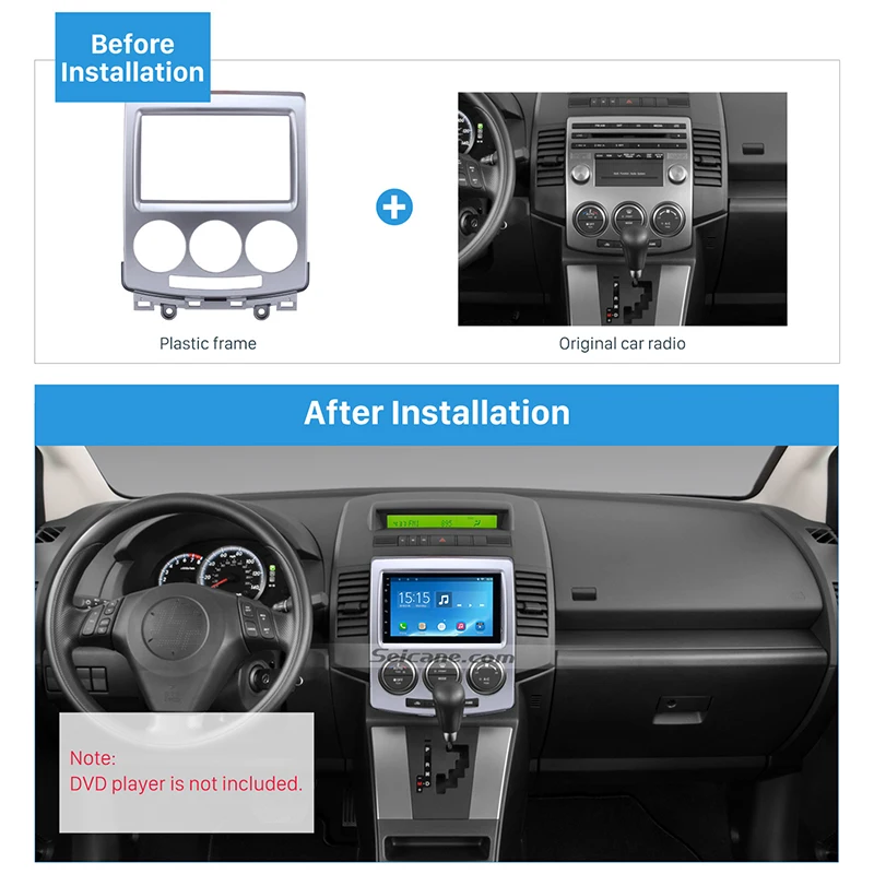 Автомагнитола Seicane 2Din фасция автомагнитола рамка CD накладка комплект для 2010 Mazda 5 |