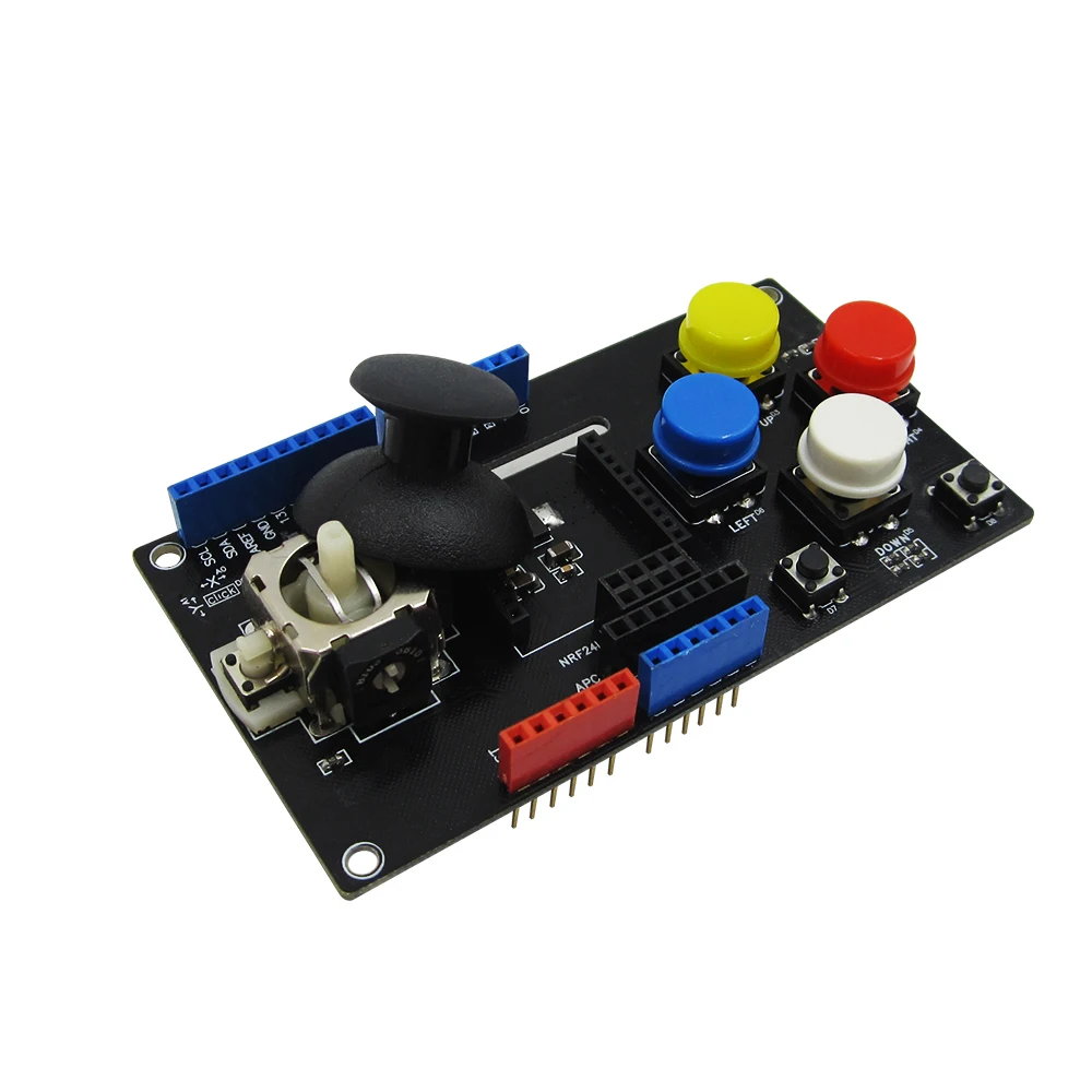 

HAILANGNIAO 1pcs JoyStick Keypad Shield Gamepads nRF24L01 5110 LCD I2C