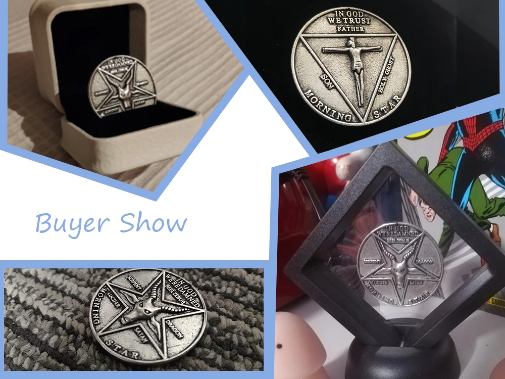 XCOSER Lucifer пятиконечная монета серебро и золото монета высокое качество бренд распродажа аксессуары для косплея Фильм Костюм Опора для фанатов