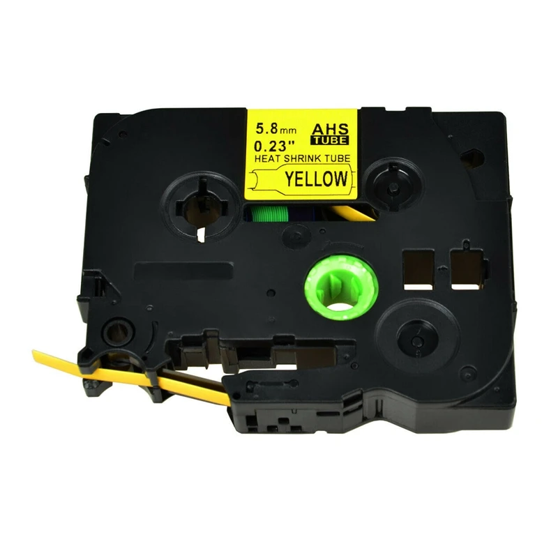 Unistar HSe 611 совместимый с термоусадочной трубкой Brother 6 мм X 1 5 м белый желтый принтер