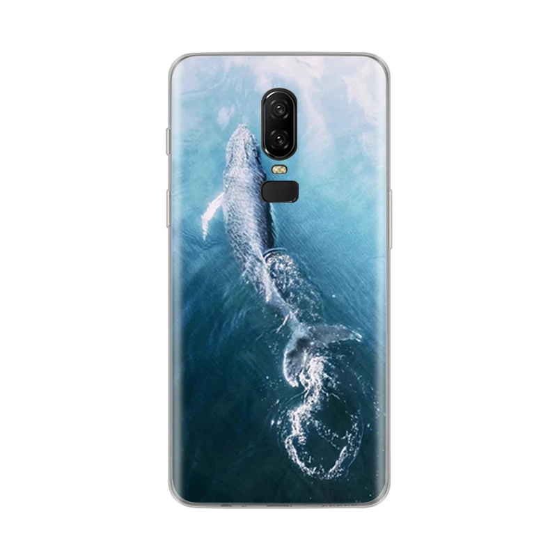 silicon case for oneplus 6 cover Coque one plus etui oneplus6 green leaves cute funny dog cartoon | Мобильные телефоны и