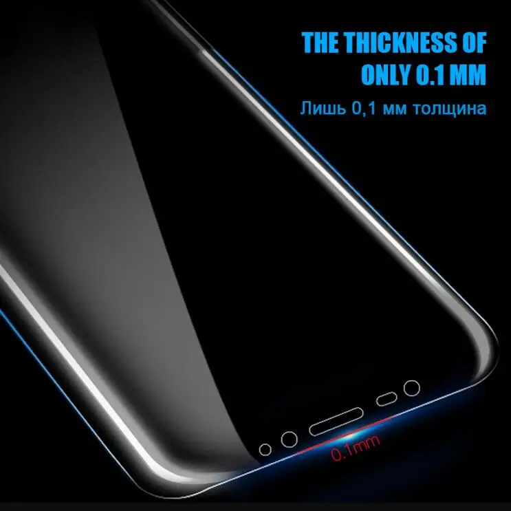 Полное покрытие нано защитная пленка для Samsung Galaxy S8 Plus Note 8 S6 S7 Edge (не закаленное
