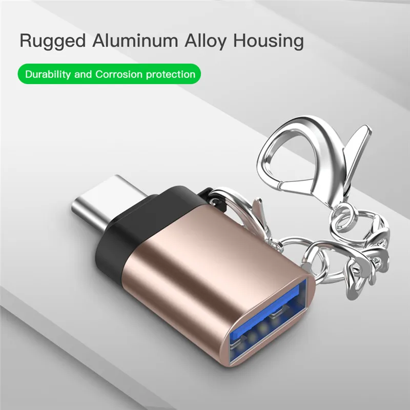 Type C OTG адаптер USB C штекер USB 3,0 Женский Синхронизация данных USB-C кабель type-C для Xiaomi huawei samsung Мышь Клавиатура