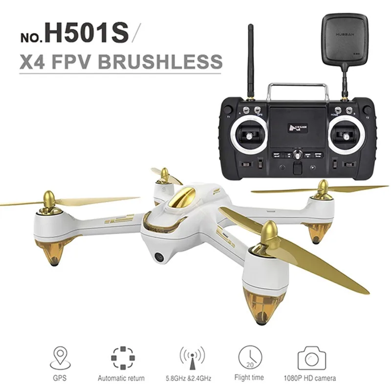 Новый оригинальный Hubsan H501S X4 Pro 5 8G FPV Бесщеточный с 1080P HD камерой GPS RC Квадрокоптер