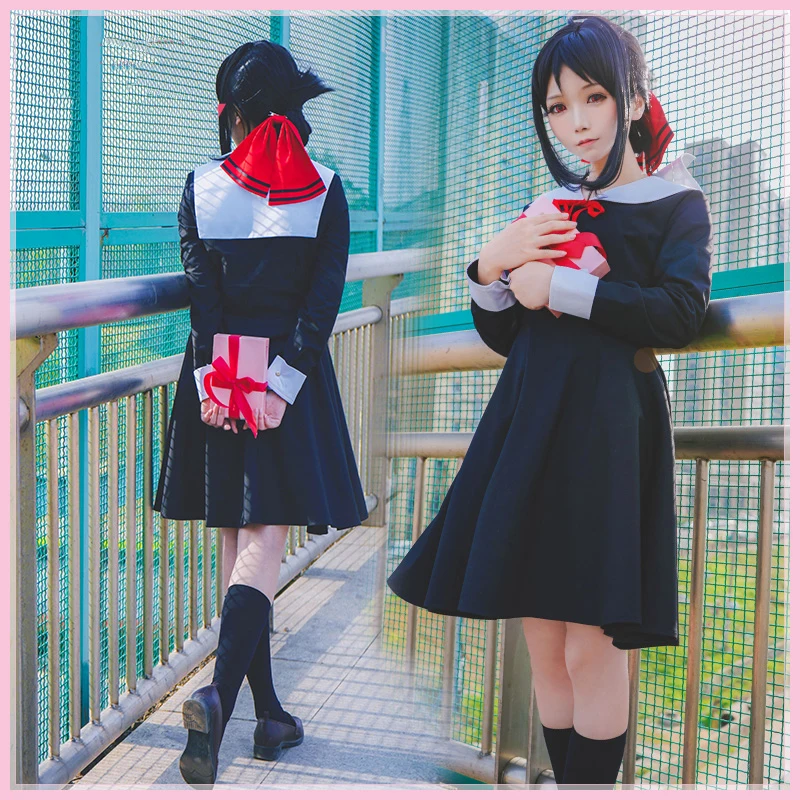 Аниме Kaguya-sama Love Is War Fujiwara Chika косплей костюмы для женщин и девочек Униформа платье