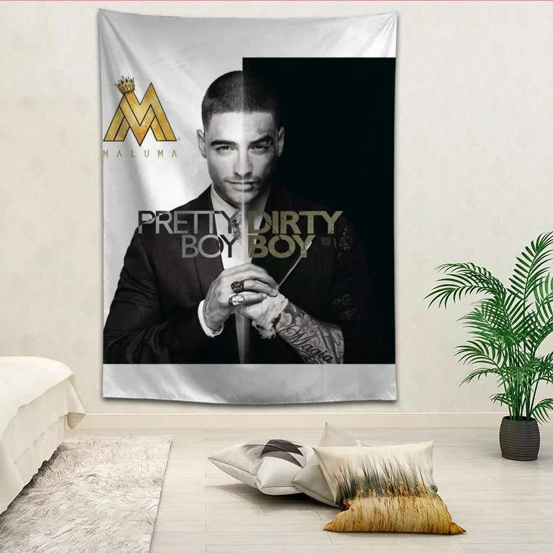 Maluma настенный декоративный гобелен макет комнаты живопись фон стены украшения постельное белье гобелены логотип на заказ - Цвет: 2