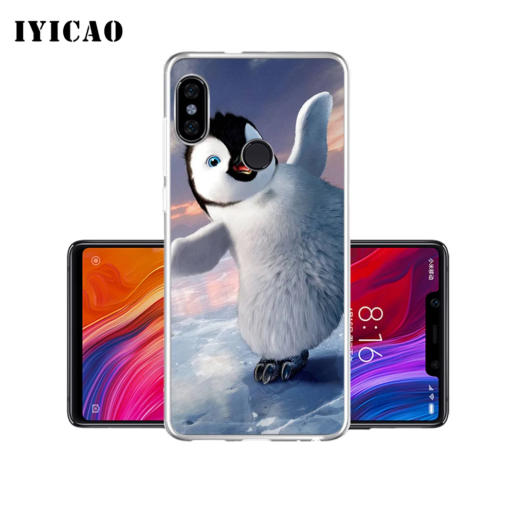 Мягкий силиконовый чехол для телефона IYICAO с милыми животными пингвинами Xiaomi Redmi 4A