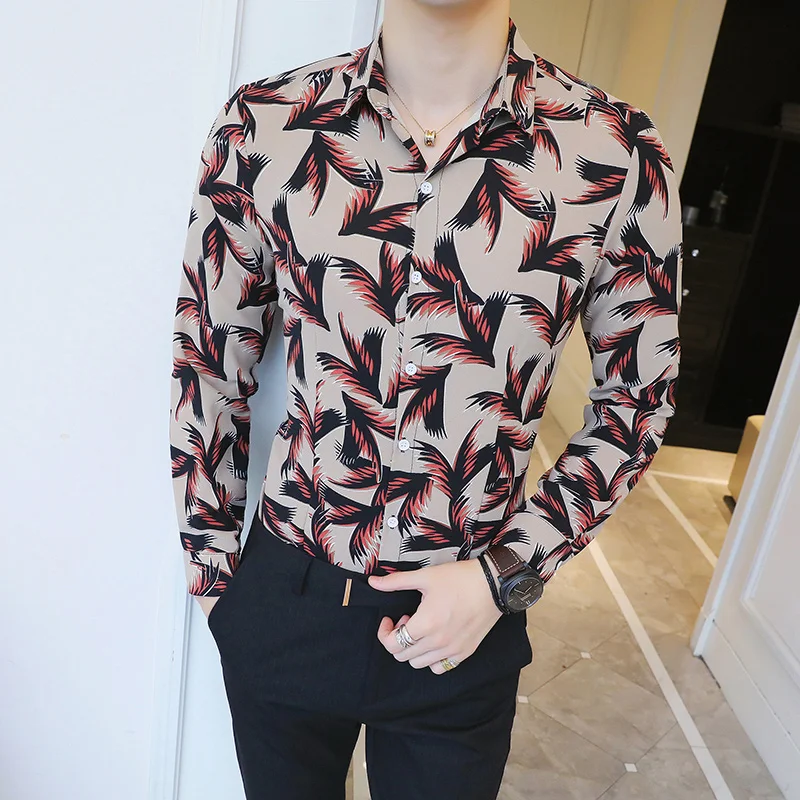 Мужские нарядные рубашки Camisa Social Masculina приталенные мужские больших размеров