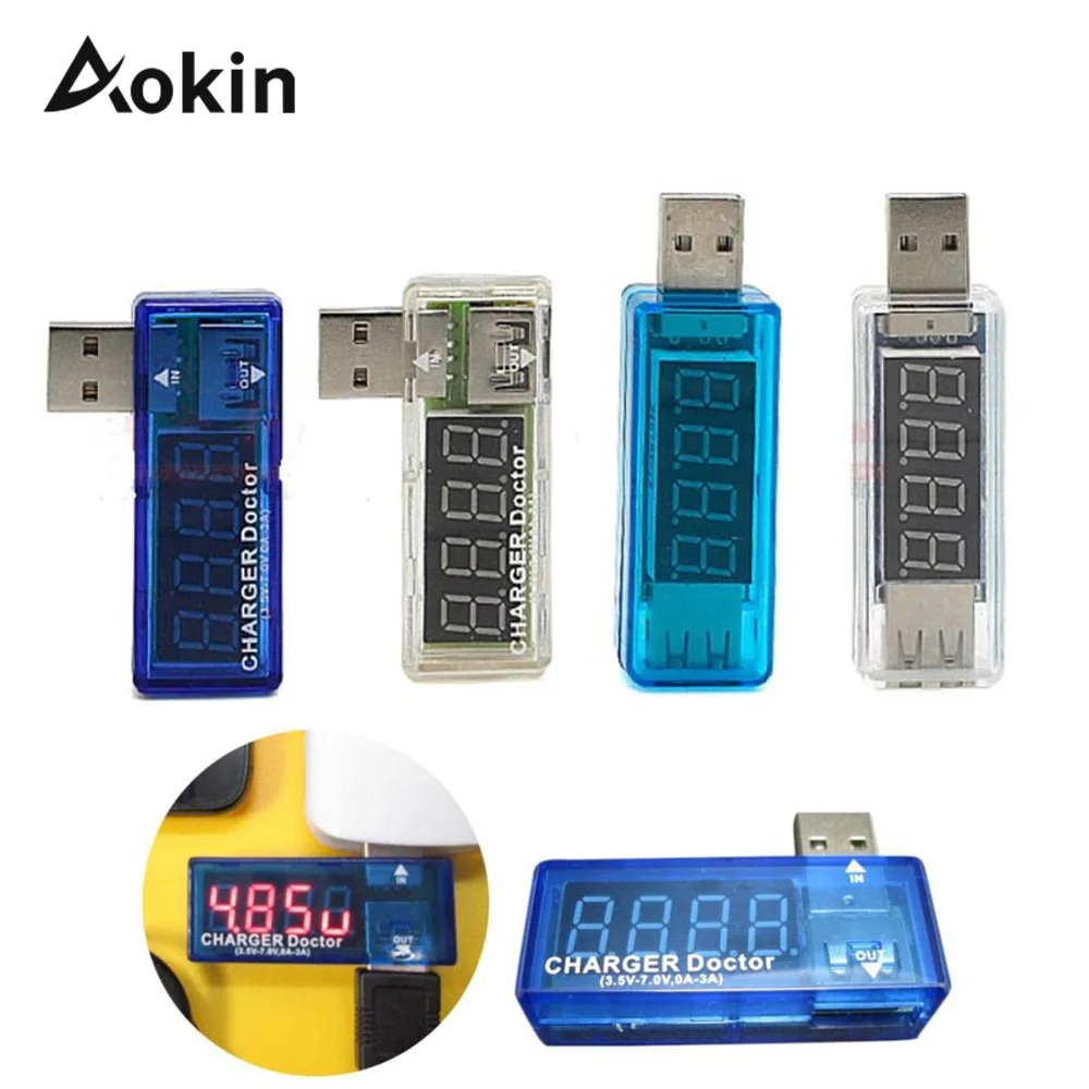 USB Вольтметр Амперметр умный электронная цифровая мобильная зарядка ток