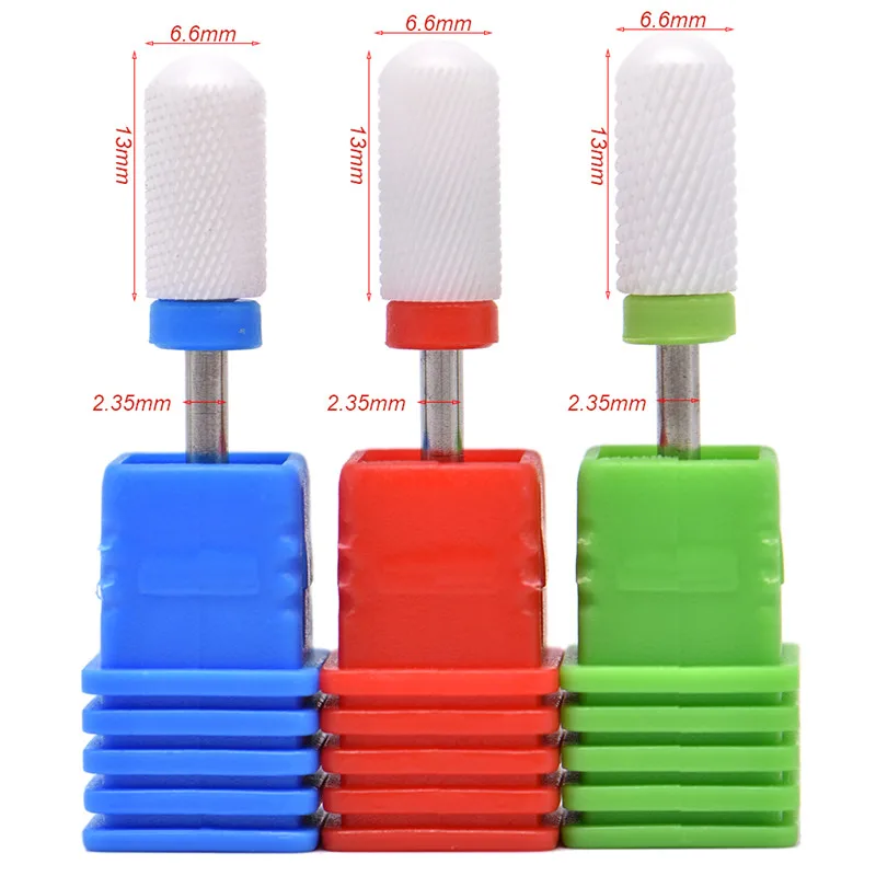 18 Type Ceramic Nail Drill Bits Manicure Machine Accessories Rotary Electric Nail Files polishing Manicure Cutter Nail Art Tools