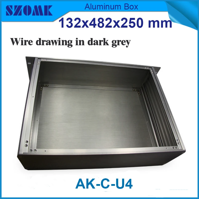 1 piece 3 U chassis rack mount aluminum project box enclosure 132(H)x482(W)x250(L) mm | Обустройство дома