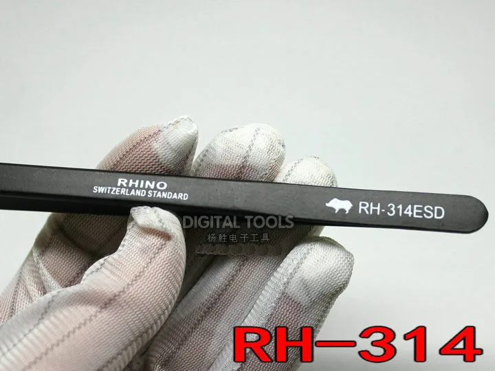 Японские пинцеты RHINO антистатические высокоточные супержесткие для ремонта