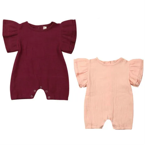 

Детский летний комбинезон для новорожденных, с коротким рукавом