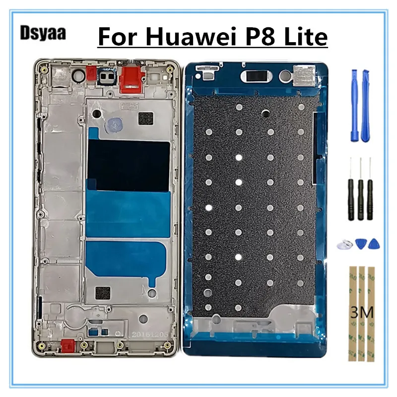 5 2 дюймов для Huawei Ascend P8 Lite передняя рамка ЖК экран панель Лицевая Корпус Крышка