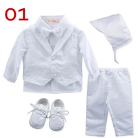 gooulfi christening baby boy clothes baptism white first church outfit nursery new born infant clothing sets