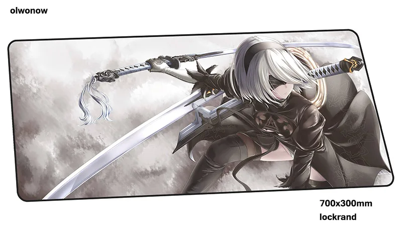 design 2 Nier automata коврик для мыши HD узор компьютерный геймер Коврик для мыши 70x30 см Модный Коврик Для Мыши Эргономичный гаджет офисный стол коврики - Цвет: design 2