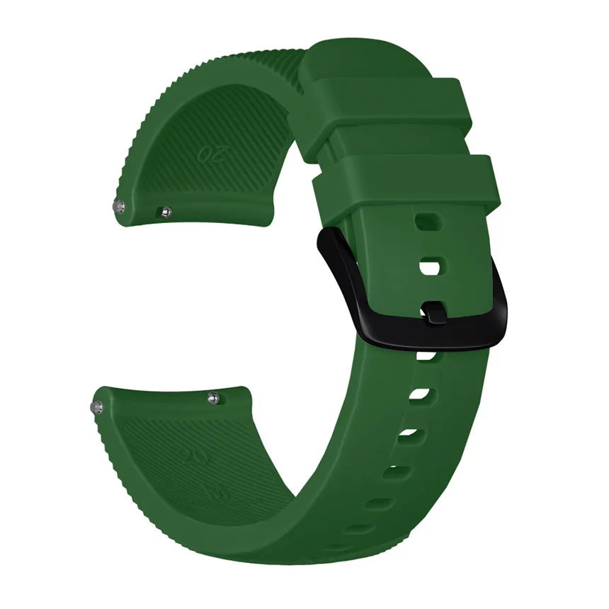 army green Силиконовый ремешок для Xiaomi Huami amazfit bip BIT PACE Lite Молодежные умные часы сменный ремешок 20 мм умные часы спортивные аксессуары - Цвет: army green