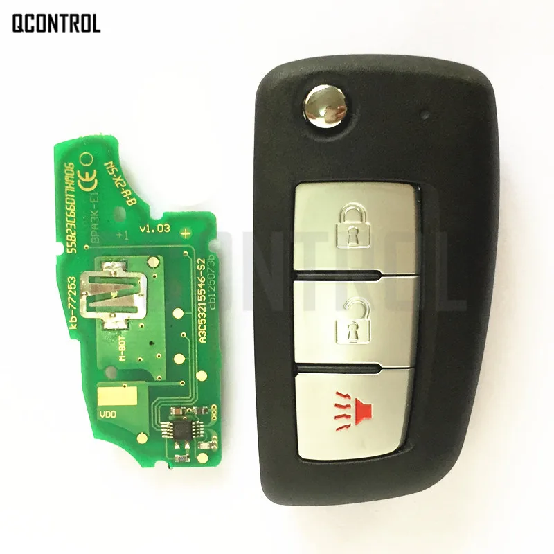 QCONTROL дистанционный ключ Модернизированный для Nissan KBRASTU15 Qashqai солнечное сильфи Tiida
