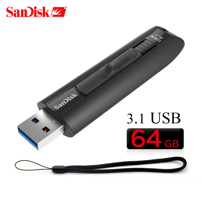 Двойной Флеш-накопитель SanDisk CZ800 Extreme 3,1 USB флэш-память Drive128GB 64Гб флэш-накопители флешка, переносной usb-накопитель U диск записи 150 МБ/с. для ТВ/PC/Автомобильный плеер