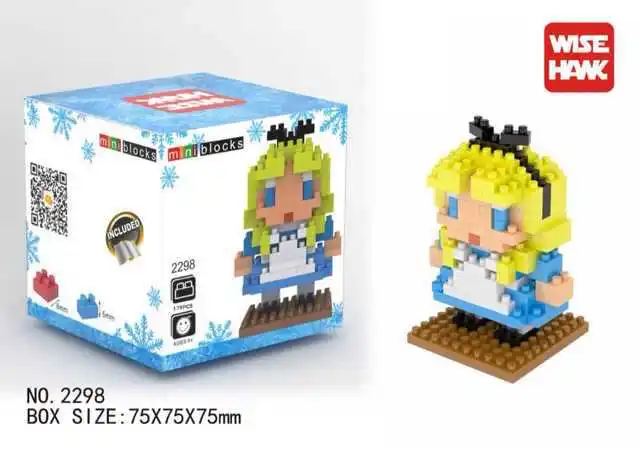 Мудрый ястреб Микро Блоки Алмаз Мультфильм Снеговик Анна Эльза Олаф Мини кирпича