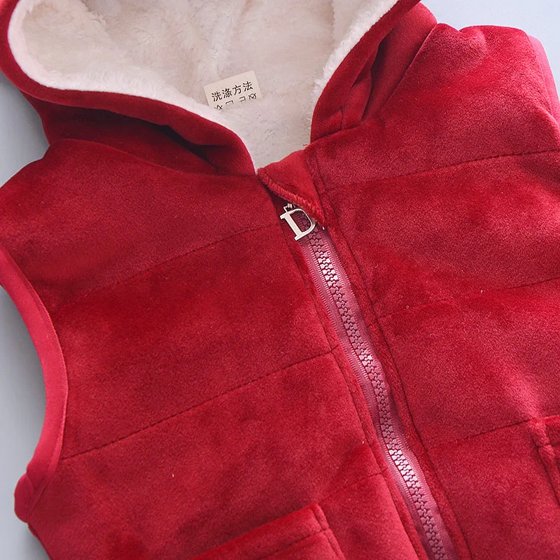 Newborn baby boys clothing sets autumn winter toddler cartoon thick velvet vest+tops+pants 3pcs tracksuits for bebe girls infant