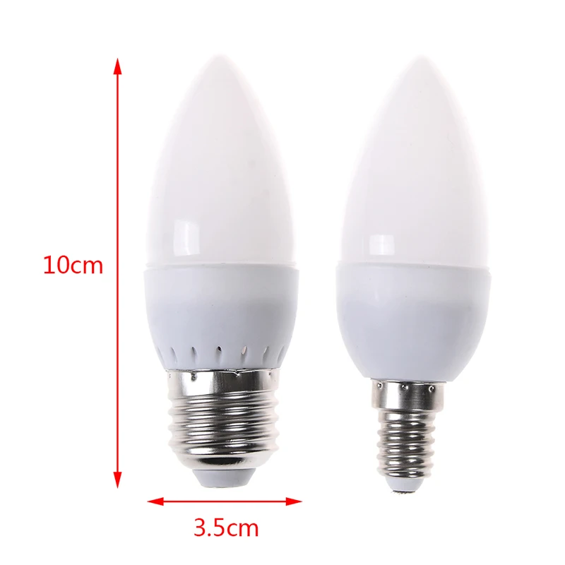

Home Light 1X 3W Led Candle Bulb E14 E27 220V Save Energy Spotlight Warm/ Cool White Chandlier Crystal Lamp Ampoule Bombillas