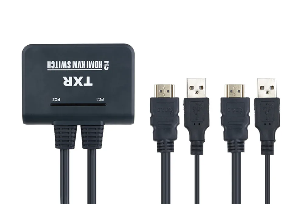 HDMI Switcher 2 в 1 out Hosts Share a Keyboard Mouse Monitor KVM 4KX2K |