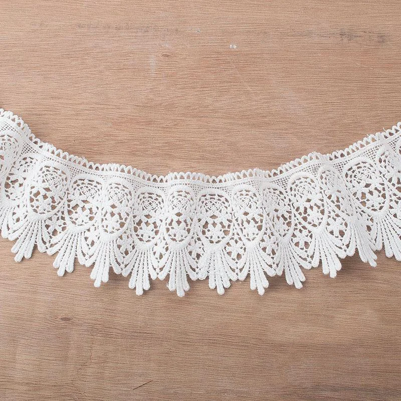 5 ярдов винтажное широкое кружевное платье с вышивкой и кружевной отделкой | Дом