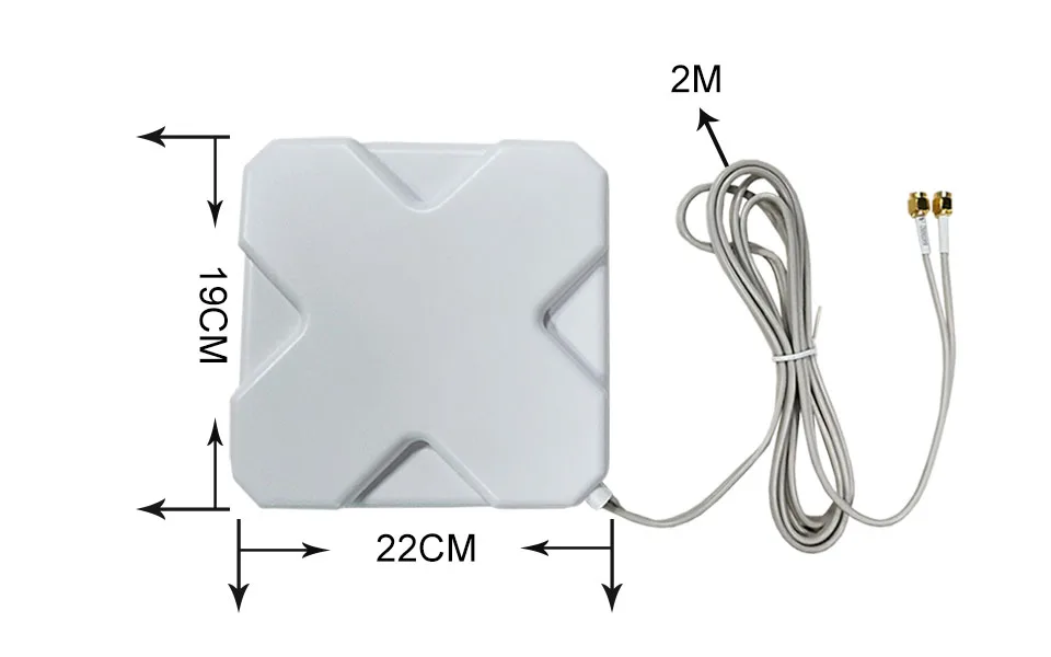 Eoth 3g 4G LTE антенна SMA Мужской 2 м кабель 35dBi 2* SMA разъем для 4 г модем маршрутизатор+ адаптер SMA мама К CRC9 мужской разъем