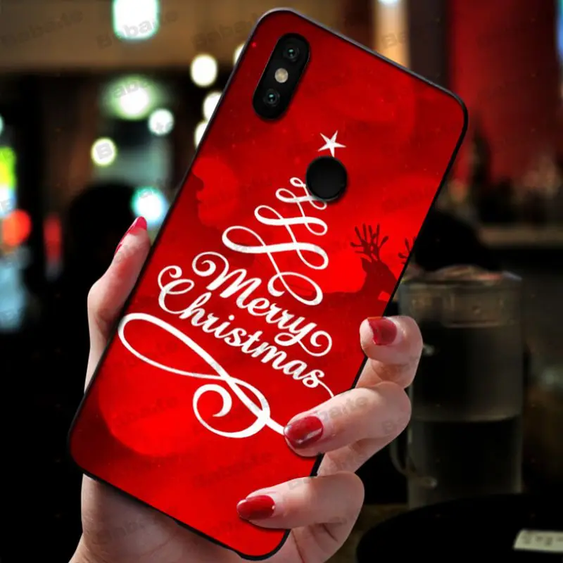 Рождественский чехол для xiaomi mi 8se 6 mi8lite note2 note3 mix2 max2 max3|Бамперы| |