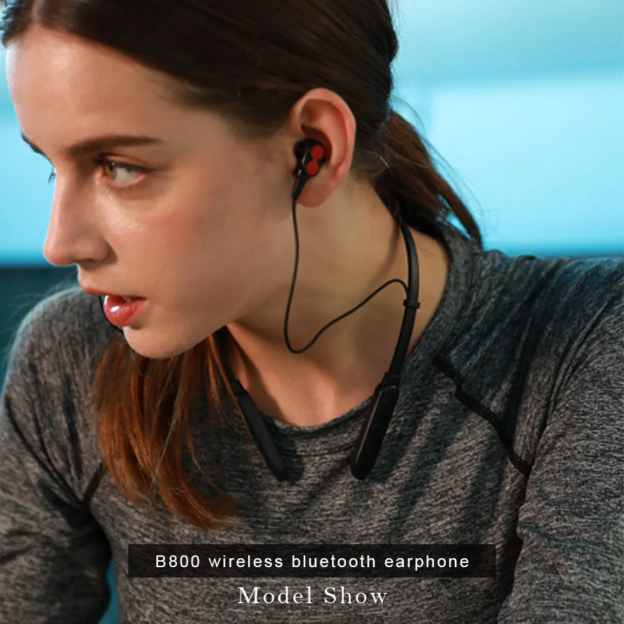 Bluetooth наушники CBAOOO B800, беспроводные наушники, bluetooth-гарнитура, спортивные шейные наушники с микрофоном для android, iphone, xiaomi