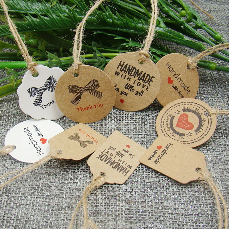 Красивые сувениры крафт/белая бумага ручной работы с надписью love gift днем