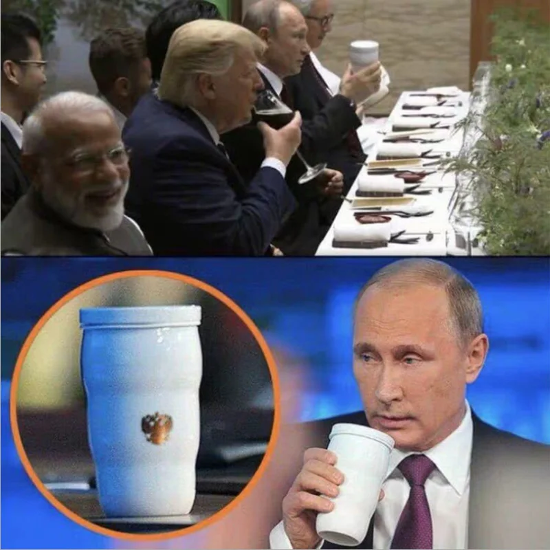 Новая Тепловая чашка Путина та же самая кружка Трампа G20 жареные тепловые чашки