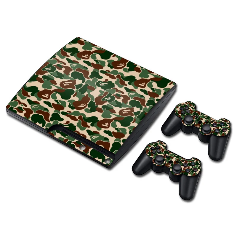 Лидер продаж! Кожа Стикеры самоклеящаяся пленка для PS3 тонкий игровая консоль контроллер