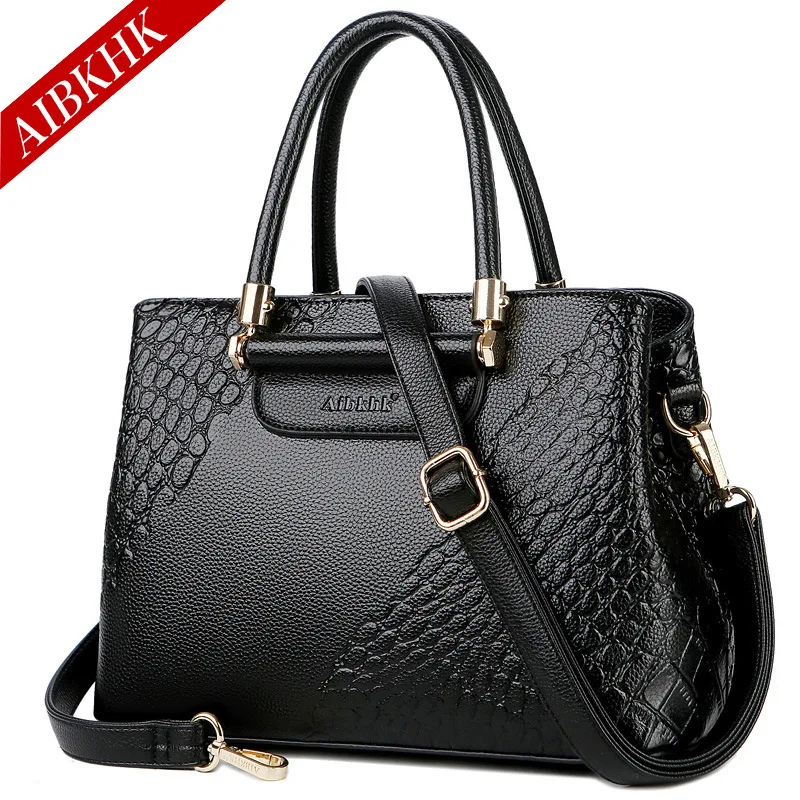 S9208-Black Роскошные сумки из натуральной кожи, сумки через плечо для женщин, модная сумка-тоут, брендовая дизайнерская ручная сумка, женская сумка-мессенджер - Цвет: S9208-Black