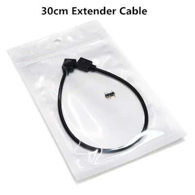 30cm Extender Cable ASUS AURA 5V 3 Pin RGB концентратор интерфейс синхронизация сплиттер 3Pin коннектор материнская плата вентилятор волшебный синхронный источник питания - Цвет лезвия: 30cm Extender Cable
