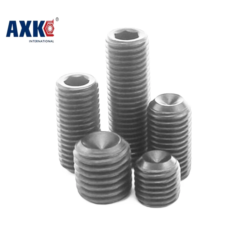 Parafuso Axk 100 шт. M2.5 Din916 M2.5x (2/2. 5/3/4) мм черная углеродистая сталь метрическая резьба Grub
