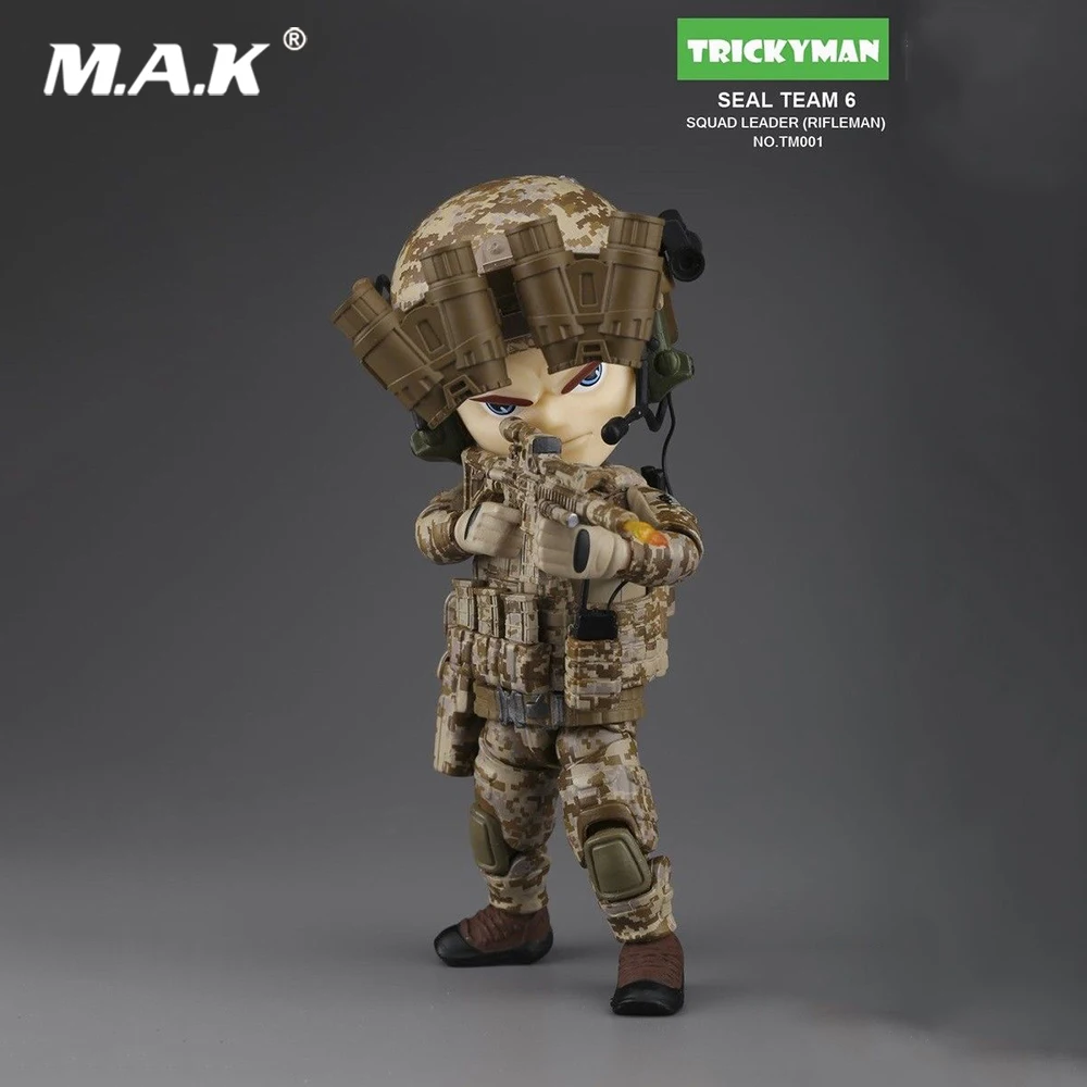 Коллекционный полный комплект мини модель 5 дюймов TRICKYMAN SEAL TEAM 6 командный лидер