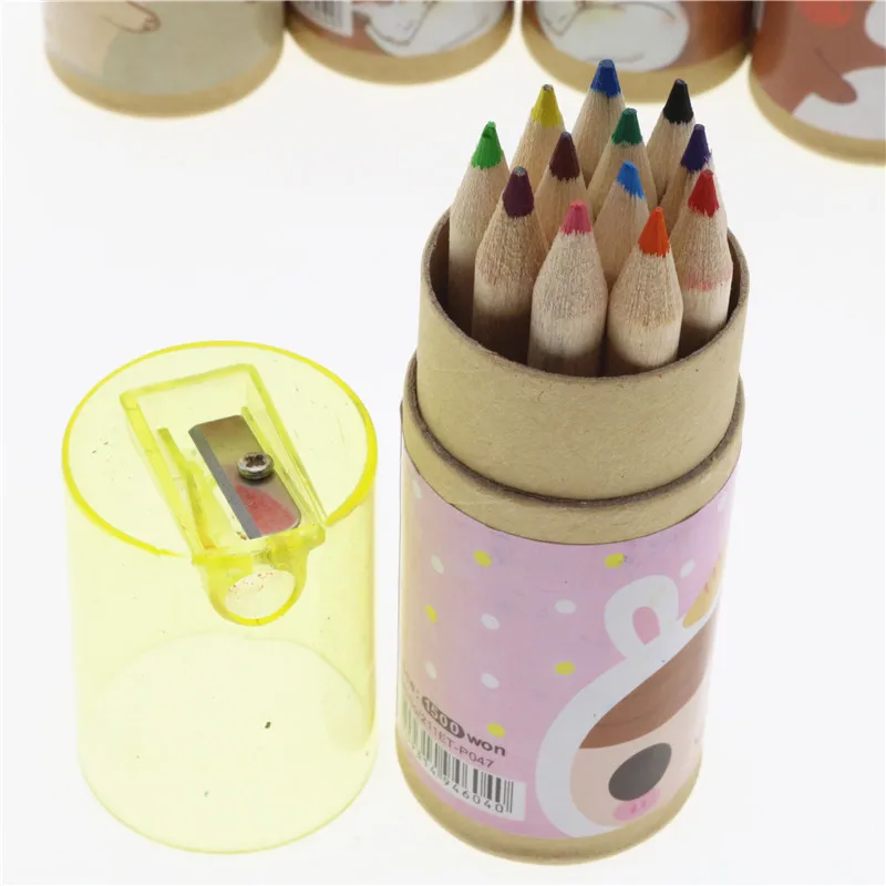 Разноцветные карандаши 12 Цветов профессиональный художник тонкой Рисование